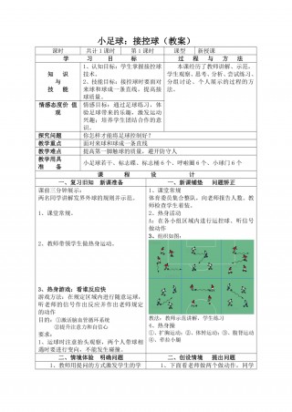 足球控球教案(足球控球教案反思)