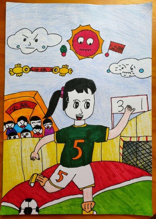 水果足球比赛绘画(水果主题画怎么画一等奖)