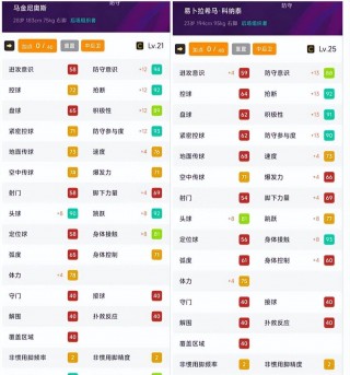 实况足球历代球员数值(实况足球历代球员数值查询)