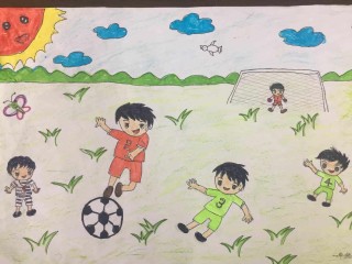 足球比赛绘画教程(足球比赛绘画教程简单)