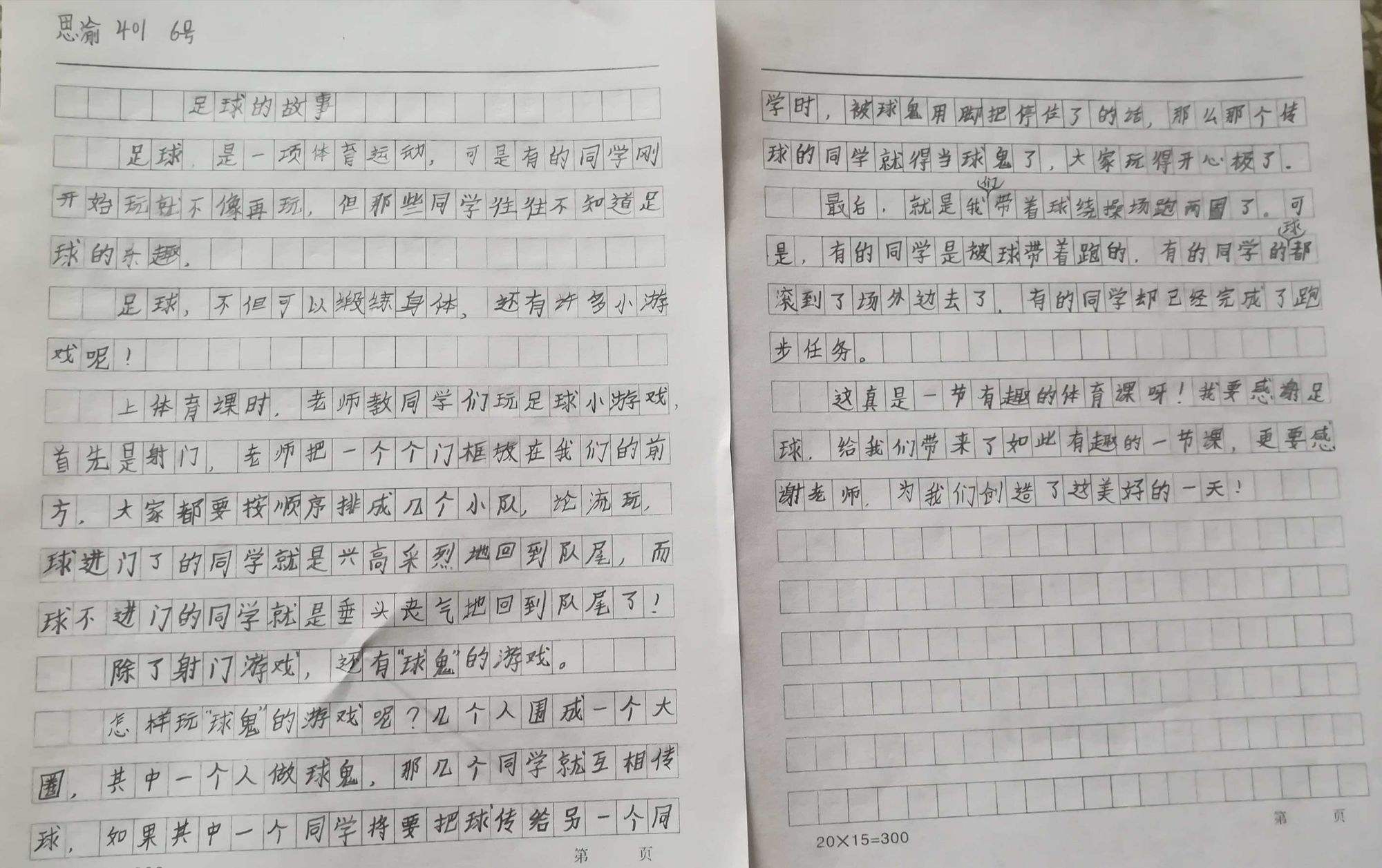 记一次足球比赛作文400(记一次足球比赛作文400字怎么写)  第2张