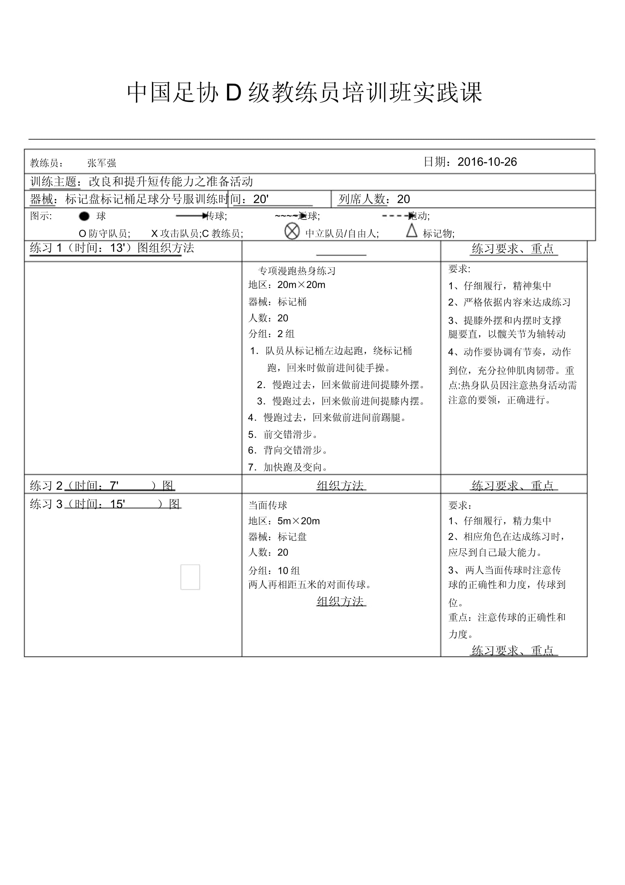 足球短传训练教案(足球短传训练教案模板)  第1张